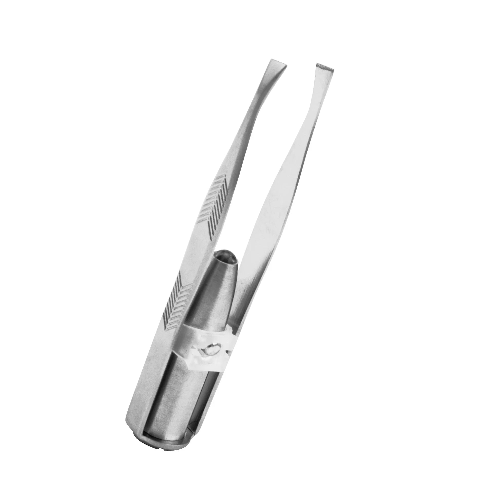 LED Illuminated Stainless Steel Precision Eyebrow Tweezers Tool