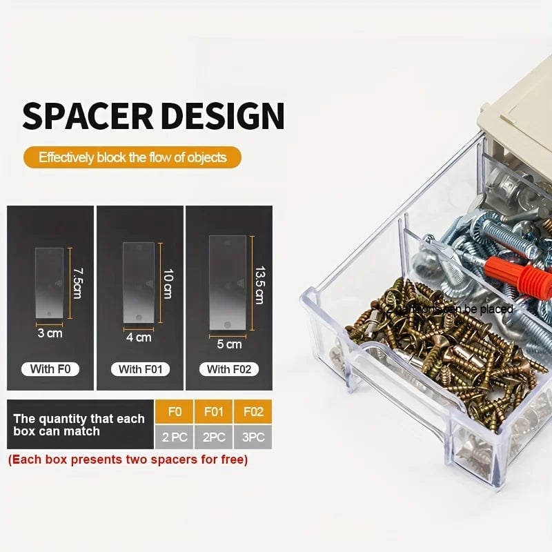 8/16pcs Mini Drawer Organizer 14x9x4cm Screw Parts Storage Bins