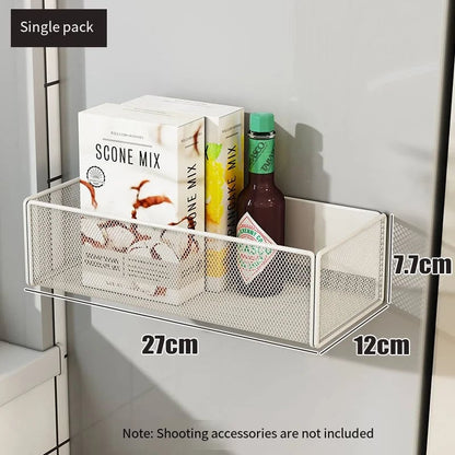 Magnetic Refrigerator Side Storage Basket - Hanging Organizer