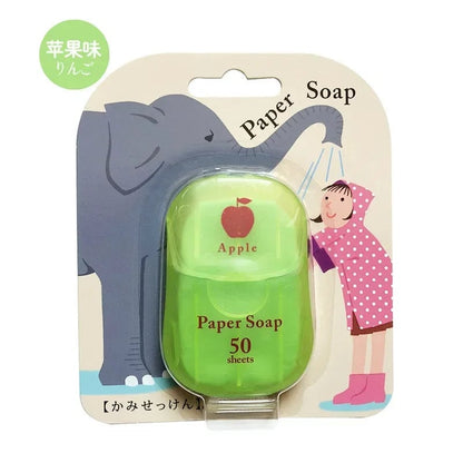 Japanese Paper Soap Tablets - 20 Disposable Sheets Travel Size