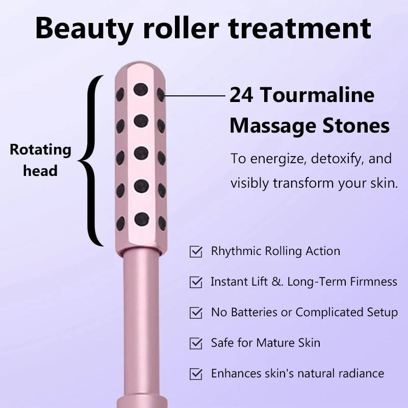 24 Germanium Acupoint Face Roller Stick - Gua Sha Massage Tool