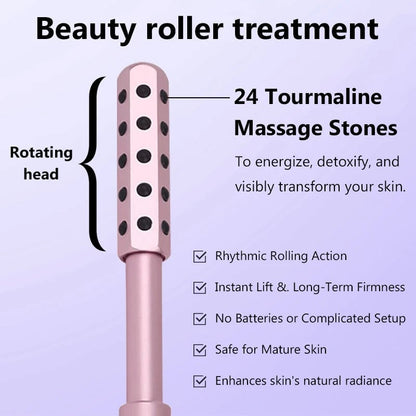 24 Germanium Acupoint Face Roller Stick - Gua Sha Massage Tool