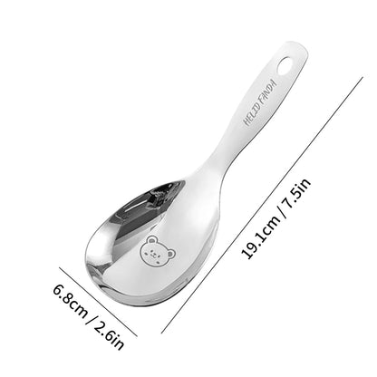304 Stainless Steel Non-Stick Rice Spoon Anti-Scald Handle Cooker