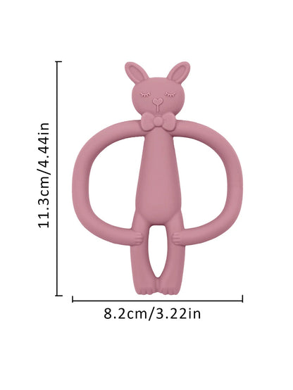 Silicone Rabbit Teether Toy - Baby Nursing Chewing Relief