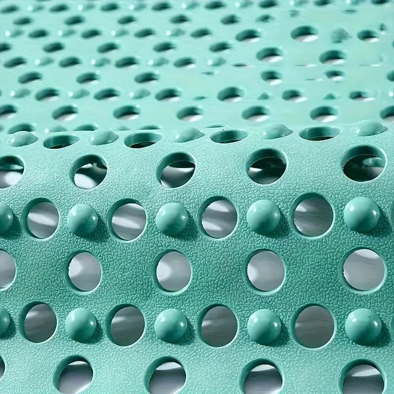 Anti-Slip Shower Mat with Drainage Holes & Massage Points - PVC