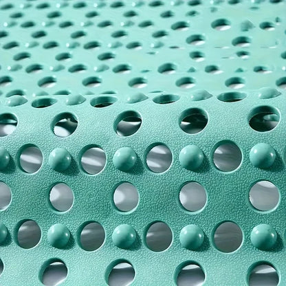 Anti-Slip Shower Mat with Drainage Holes & Massage Points - PVC