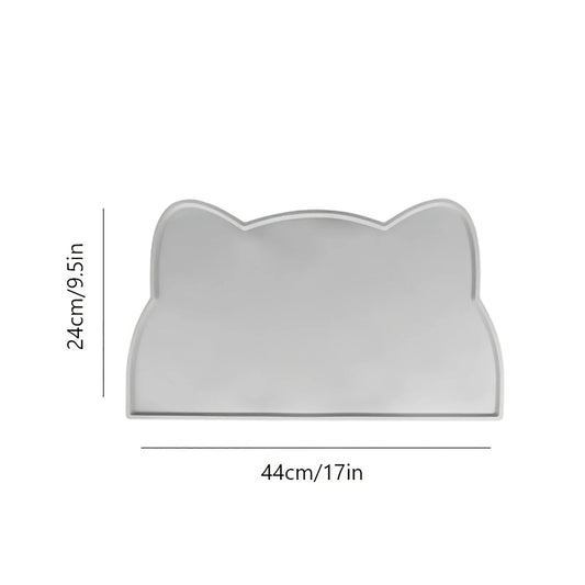 Silicone Non-Slip Pet Feeding Mat - Dog Cat Food Water Bowl Placemat