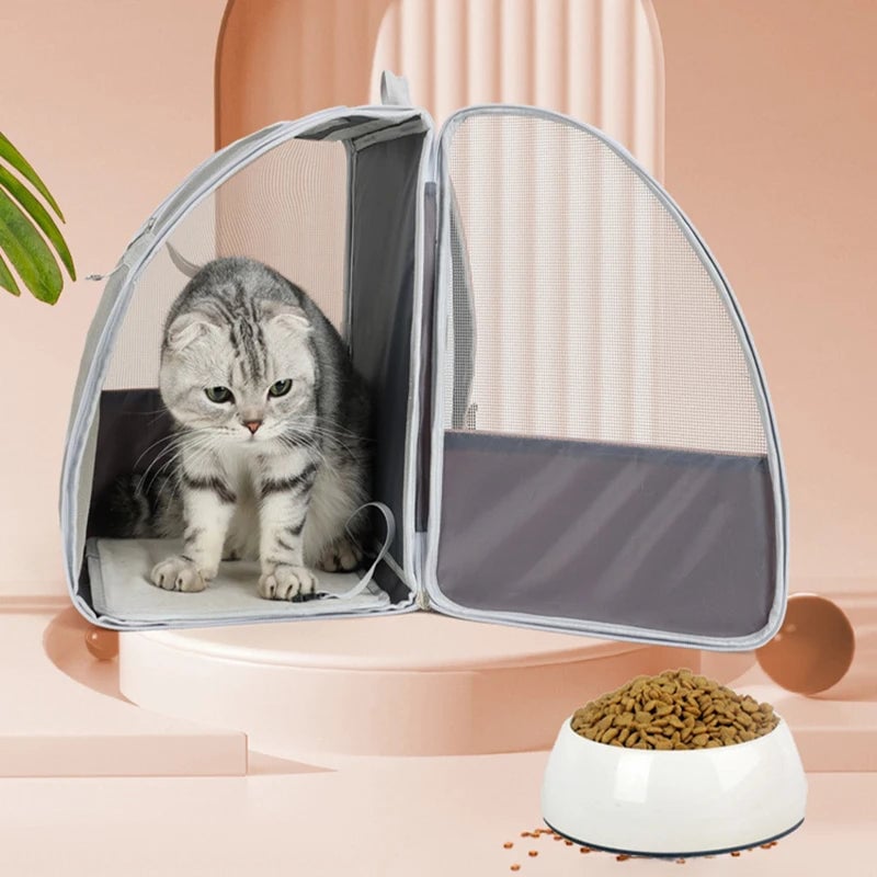 Breathable Pet Carrier Backpack 6kg Capacity - Cats Small Dogs Travel