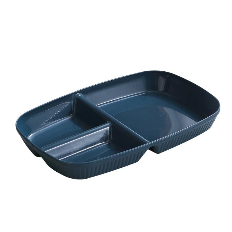 3 Compartment Portion Control Plate Microwave Safe Diet Dinnerware