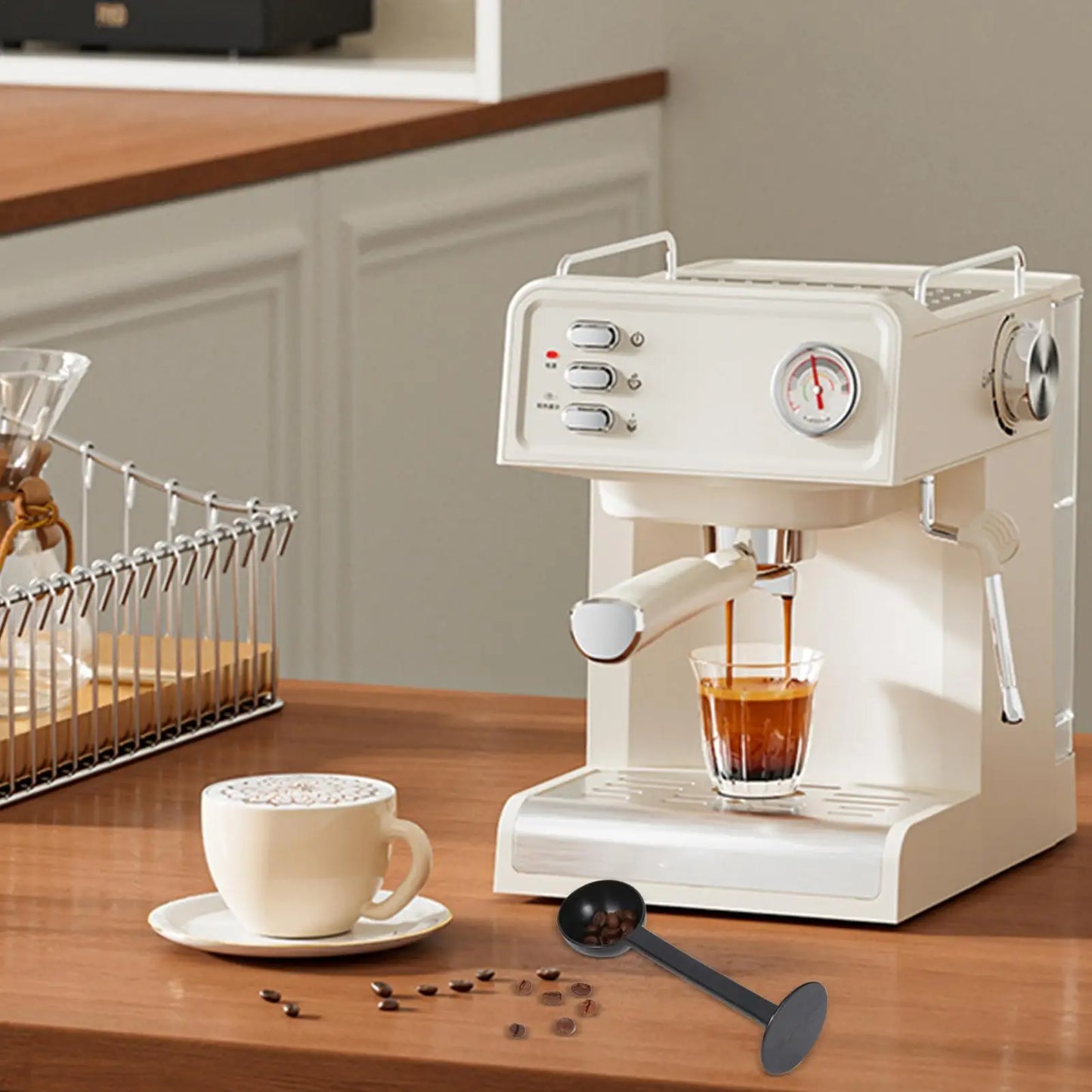 Dual-Function Coffee Measuring Scoop & Tamper - Espresso Tool