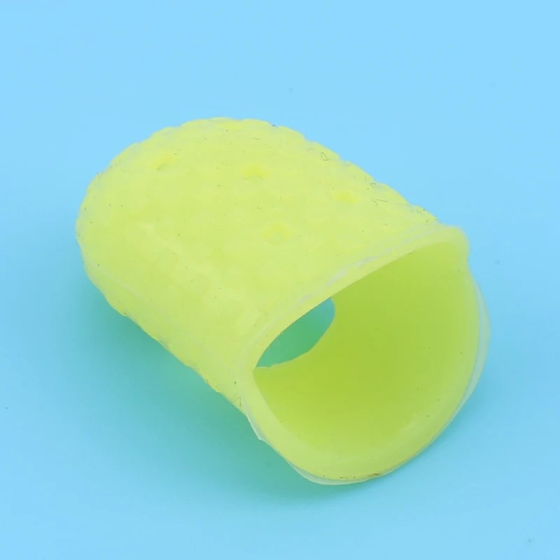 5pcs Silicone Thimbles Hollowed Breathable Finger Protectors DIY