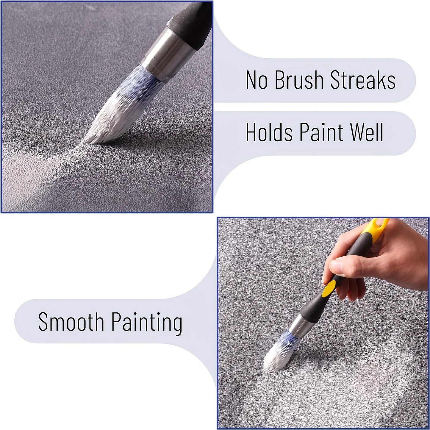 Professional Edge Trimming Paint Brush with Built-in Sharpener