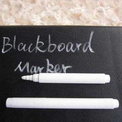 White Liquid Chalk Erasable Markers - Glass Window Blackboard Pens