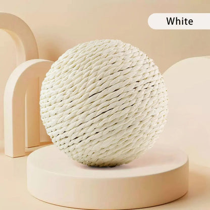 10CM Interactive Sisal Cat Scratching Ball - Teeth Cleaning Sound Toy