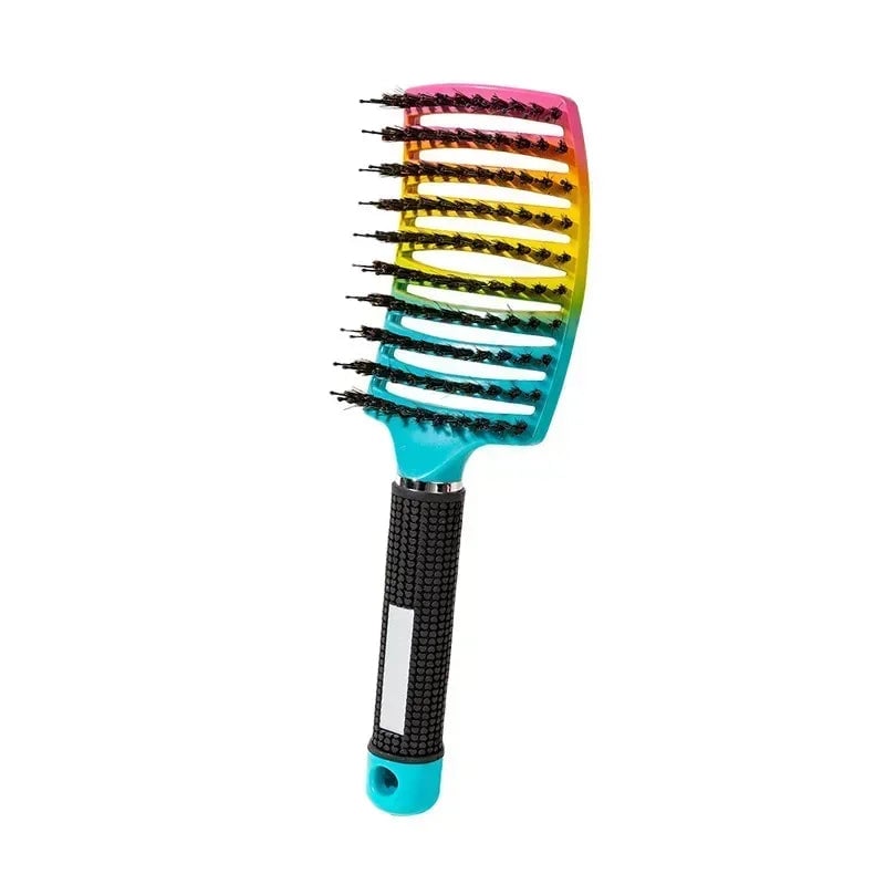 Detangling Hair Brush with Massage Bristles - Curly Hair & Wig Comb