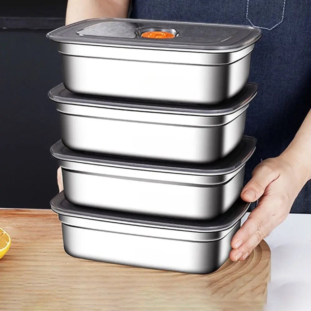 Stainless Steel Bento Box - Leak-proof Camping Lunch Container