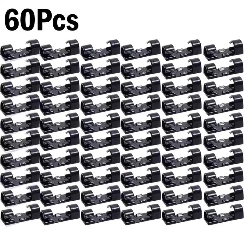 Self-Adhesive Cable Clips Organizer Wire Holder Cord Management