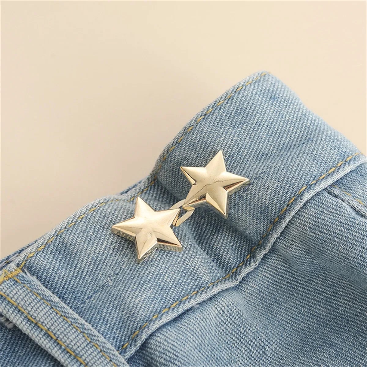 Adjustable Jean Button Clips - Retractable Waist Tightener Buckle