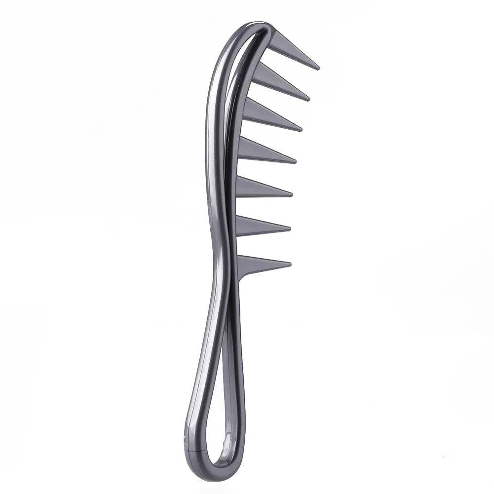 Wide Tooth Shark Comb - Exfoliating Curly Hair Salon Styling Tool