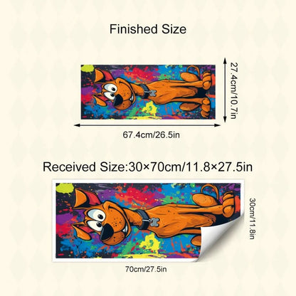 Waterproof Cartoon Dog Rubbish Bin Stickers - Removable Vinyl Decals