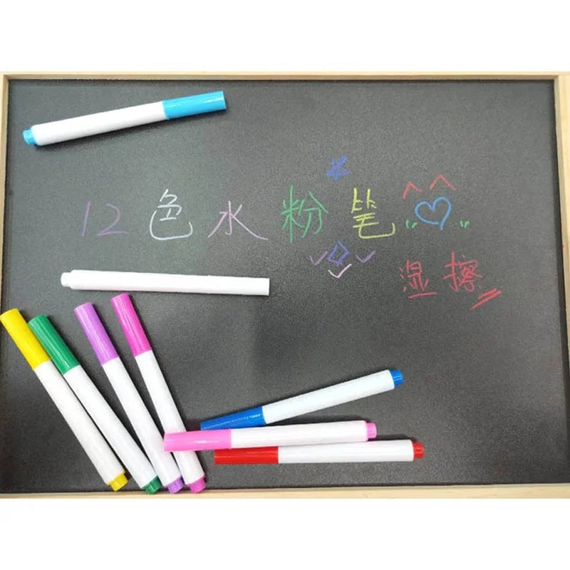 White Liquid Chalk Erasable Markers - Glass Window Blackboard Pens