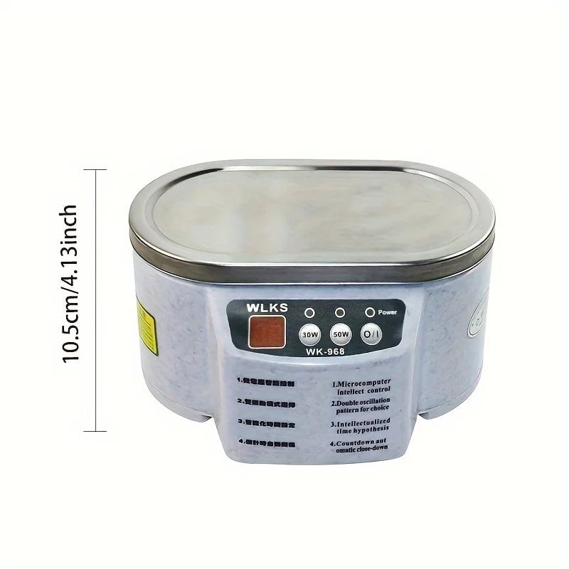628ml Ultrasonic Jewelry Cleaner - Professional Bath for Glasses