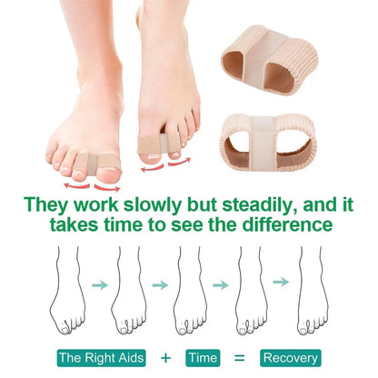Gel Bunion Toe Separator with Fabric Lining - Silicone Spacer