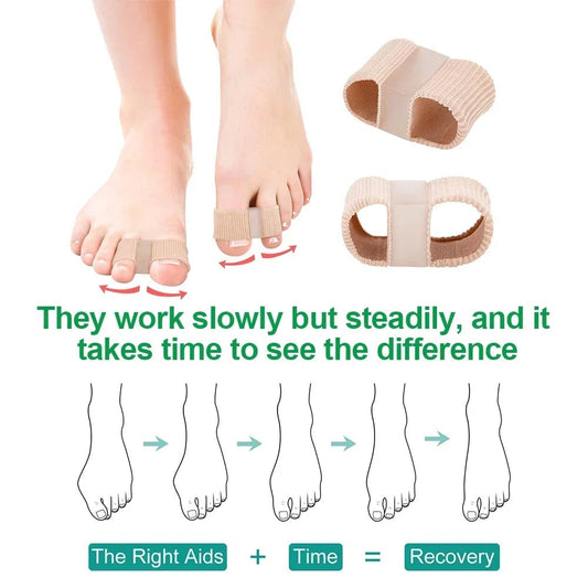 Gel Bunion Toe Separator with Fabric Lining - Silicone Spacer