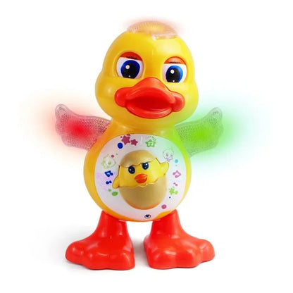 Electric Dancing Duck Musical Toy LED Lights Educational Kids