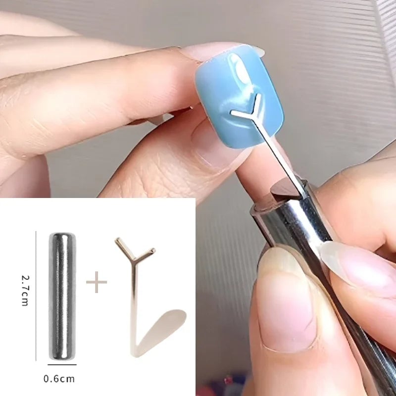 Cat Eye Nail Magnet Set - Y Shape Wire Heart Ingot Design Tools