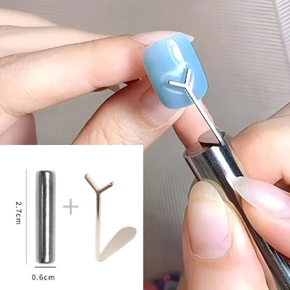 Cat Eye Nail Magnet Set - Y Shape Wire Heart Ingot Design Tools