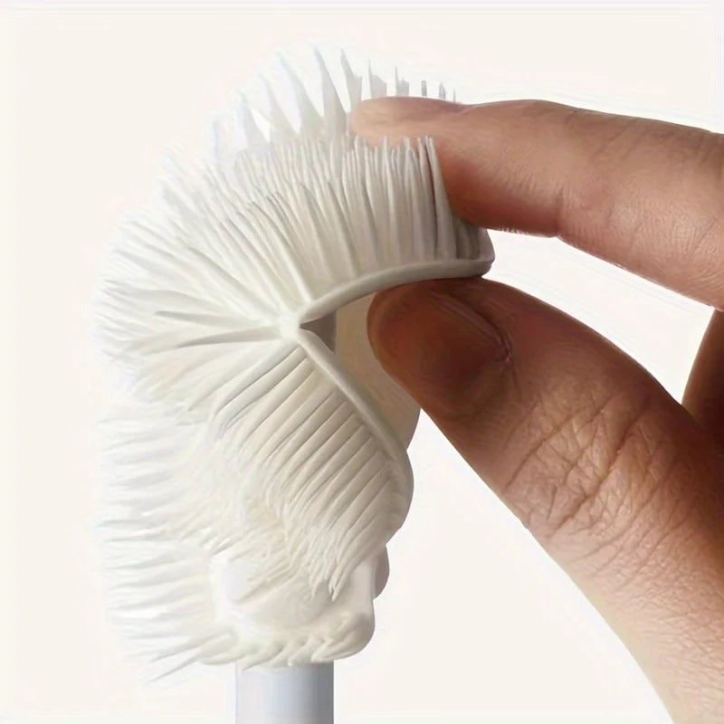 Foldable Silicone Bottle Brush 360° Long Handle Cup Scrubber