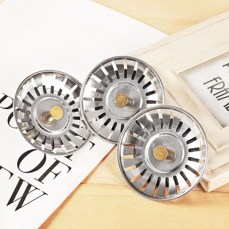 Stainless Steel Kitchen Sink Strainer Stopper with Fine Mesh Filter