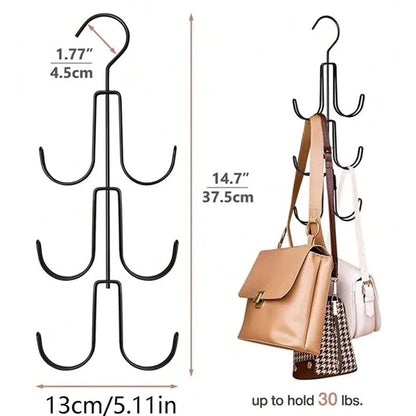 Rotatable Multi-Layer Wardrobe Hanger - Hat Tie Belt Bag Hook