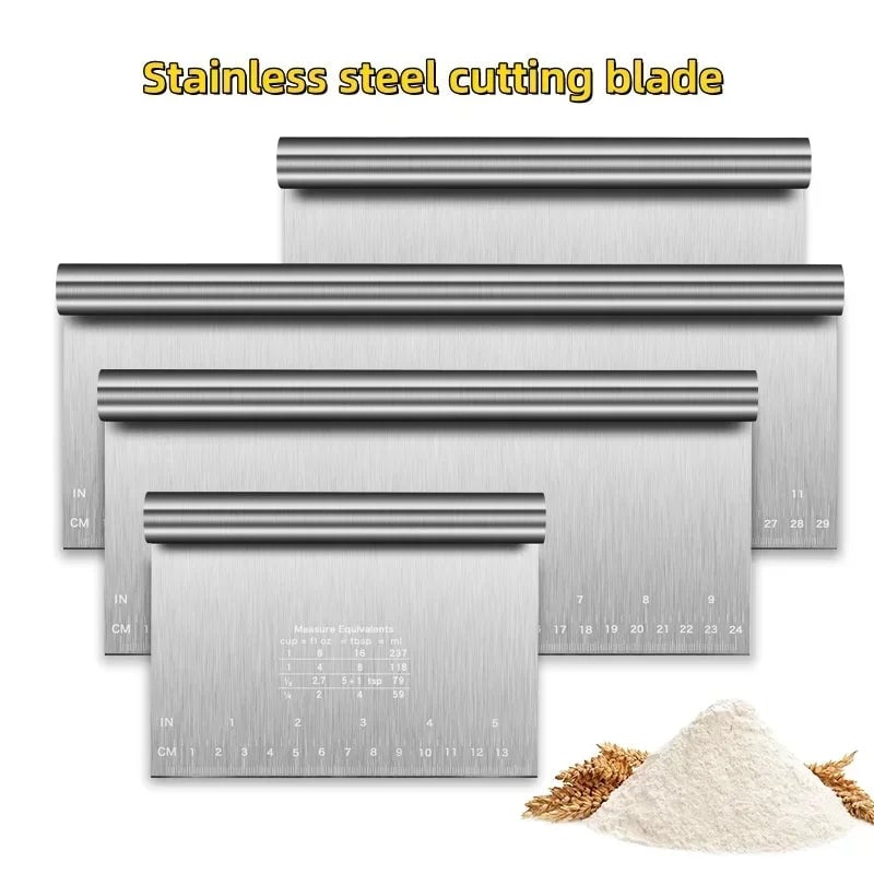 Stainless Steel Cake Scraper Spatula - Buttercream Smoother Tool