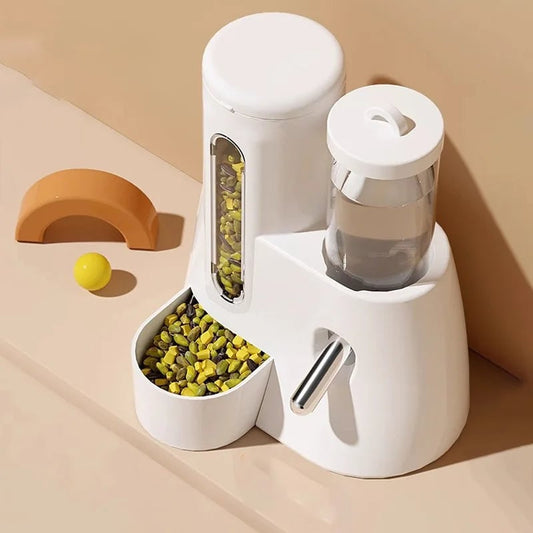 Automatic Hamster Feeder 2-in-1 Water Dispenser & Food Bowl
