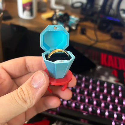 Ring Pop Inspired Plastic Engagement Ring Box - Personalized Display