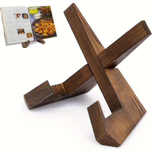 Wooden Multi-Purpose Display Stand - Recipe Book iPad Tablet Holder