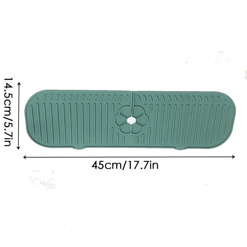 Silicone Kitchen Sink Faucet Splash Guard Mat Countertop Protector