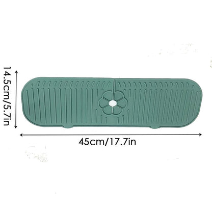 Silicone Kitchen Sink Faucet Splash Guard Mat Countertop Protector