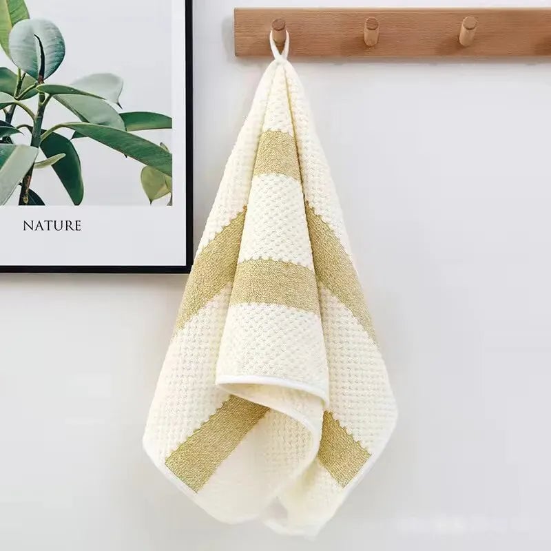 Premium Cotton Bath Towel Set - Ultra Soft Absorbent Solid Color