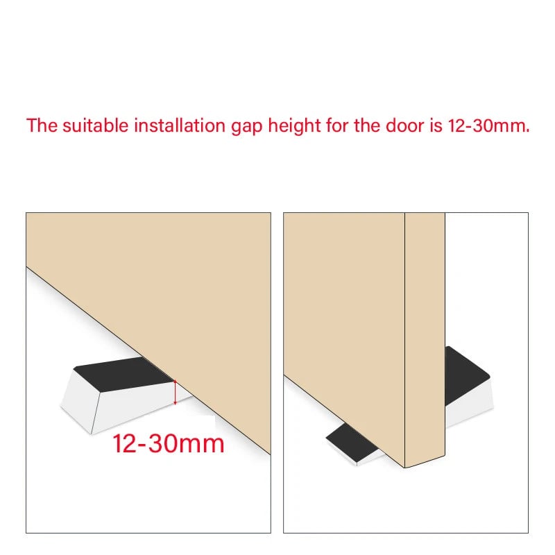 Safety Silicone Door Stopper - Anti-Collision Block Wedge