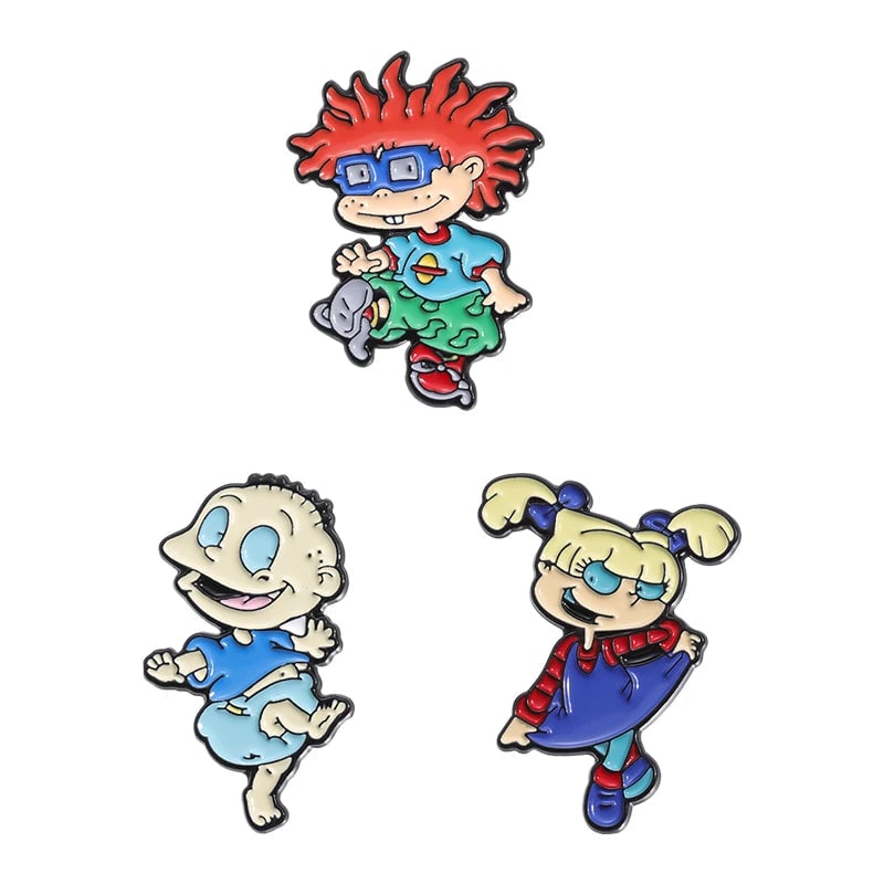 Custom Cartoon Anime Enamel Pins - Cute Character Lapel Badge Set