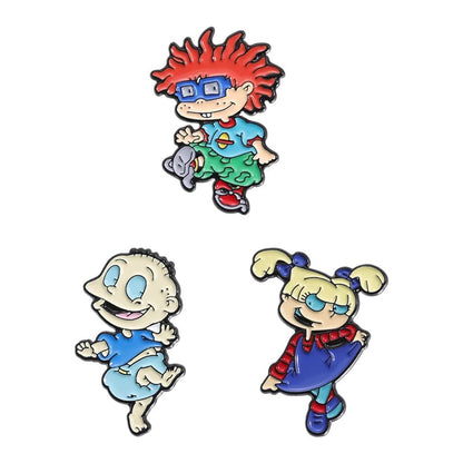 Custom Cartoon Anime Enamel Pins - Cute Character Lapel Badge Set
