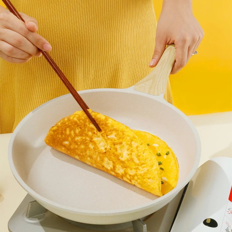 Non-Stick Ceramic Wok Pan - Induction Gas Compatible Universal