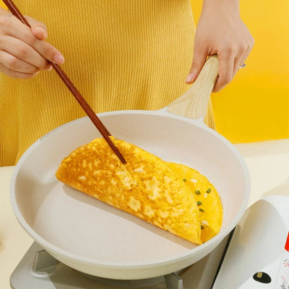 Non-Stick Ceramic Wok Pan - Induction Gas Compatible Universal