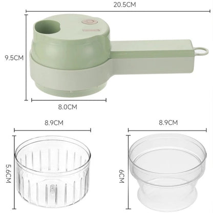 4-in-1 Electric Food Processor - Vegetable Cutter Garlic Masher
