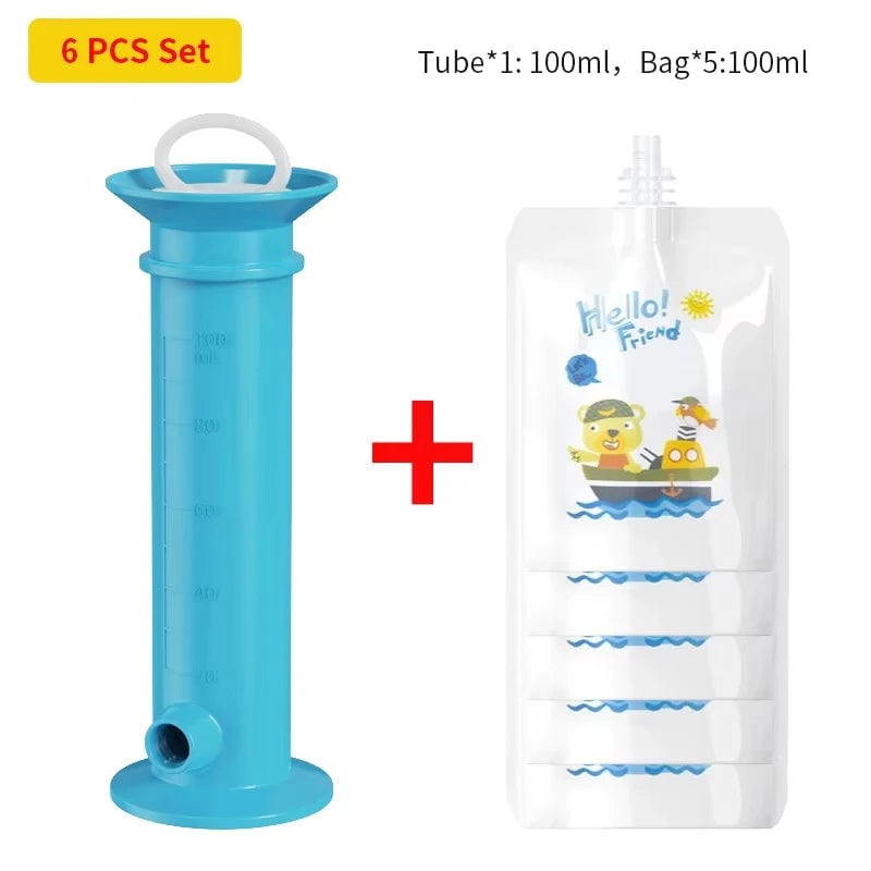 Baby Food Puree Filling Dispenser - Reusable Feeding Pouch Container