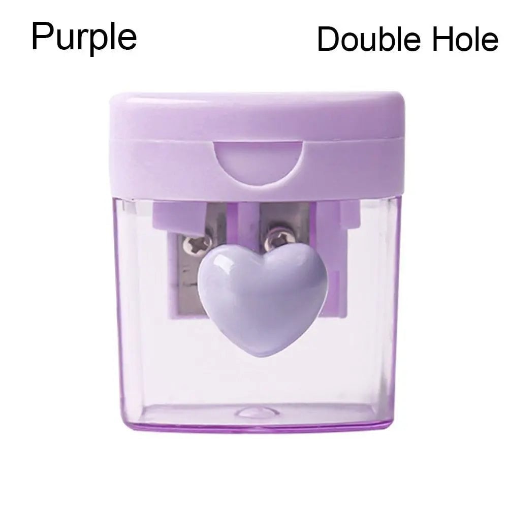 Cartoon Pencil Sharpener Single/Double Hole Student School Office