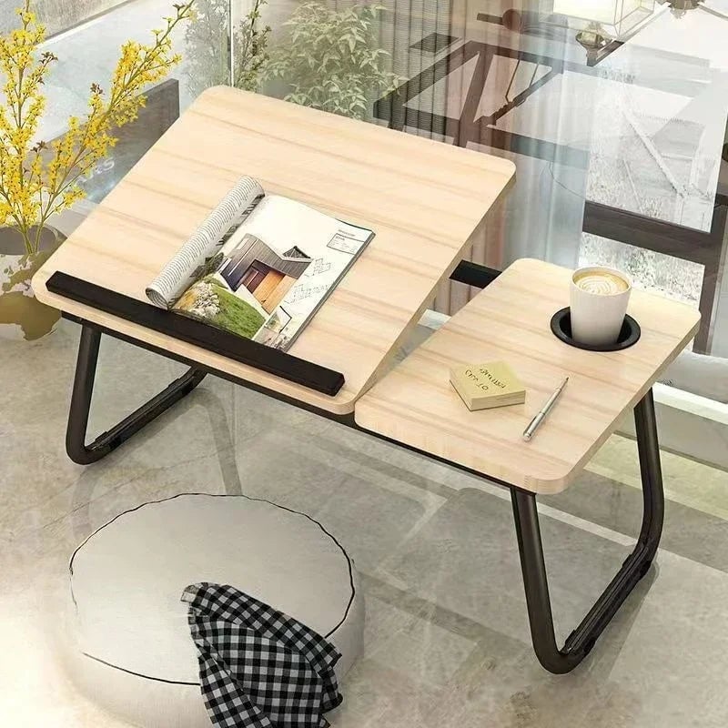 Foldable Adjustable Height Ergonomic Computer Desk Laptop Table